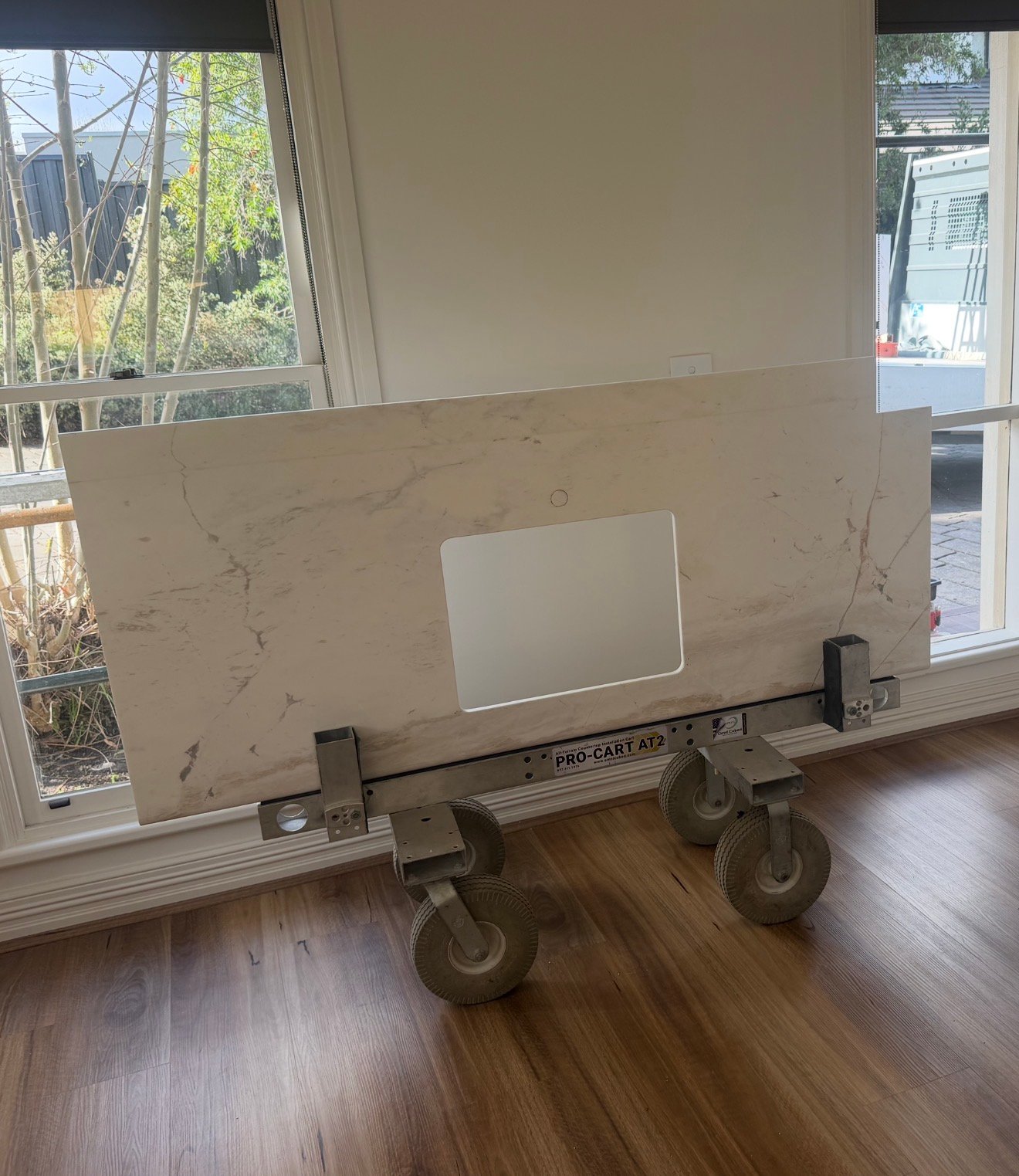 Pieris Dolomite kitchen benchtop and integrated sink installation in Keilor Victoria