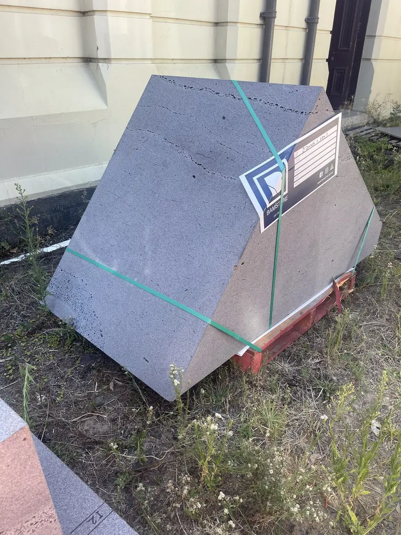 Heritage bluestone staged on site at Melbourne Observatory ahead of restoration works