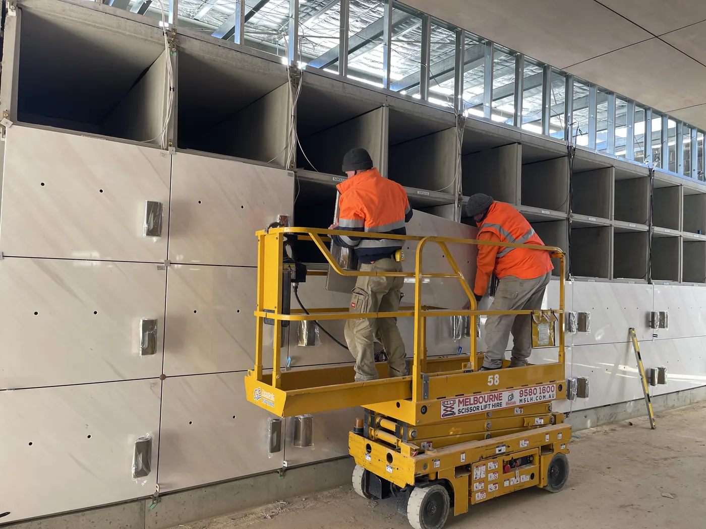 Commercial natural stone installation for All Souls Mausoleum project