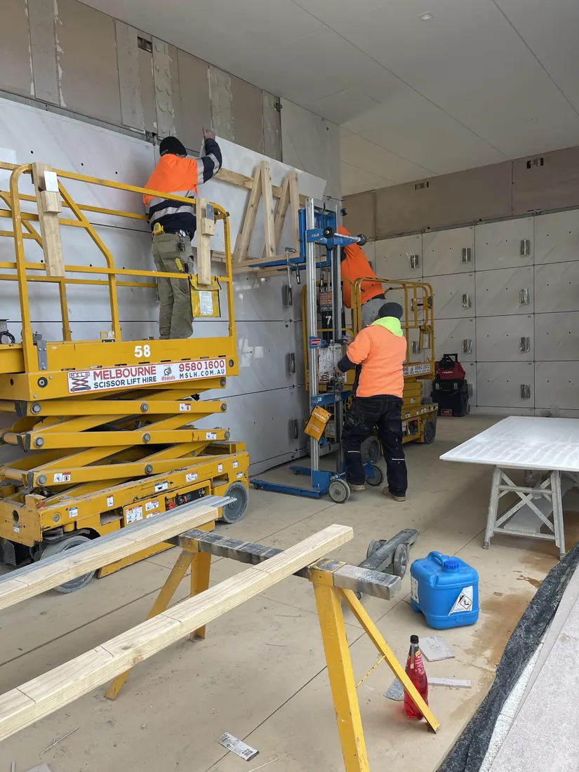 Marble and sandstone wall panel works for All Souls Mausoleum