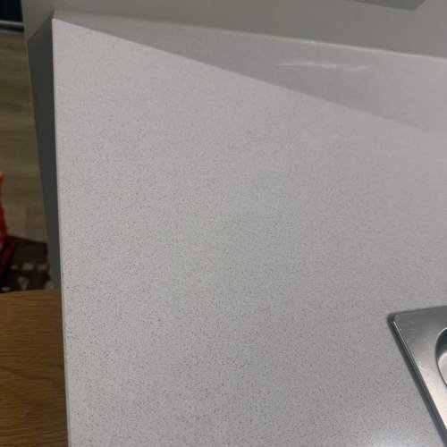 Stone benchtop after professional stain removal by TN Stone, surface restored